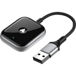 محول JDG Android Auto Wireless ، محول سيارة Android Auto Car اللاسلكية لسيارات Android Auto Wired Wired إلى Wireless Easy Setup Pluct & Play Seamless Fast for Android