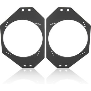 NuIth 4"x6" to 5.25" Front Dash Speaker Adapter for 1997-2006 Jeep Wrangler TJ LJ, 5 1/4 inch Speaker Ring Adapter Solid Plastic, 5.25 inch Aftermarket Speaker Bracket, 2PCS