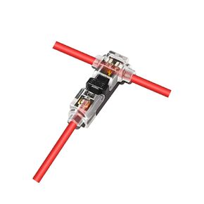 Kuject 40pcs Wire Tap Connectors Kit for 24-18 AWG, Quick Solderless No-Stripping T Tap Low Voltage Wire Connector, 3-Way 2-Pins 2-Way 1-Pin Splice Terminals for Automotive and LED Strip