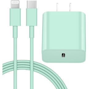 iPhone 14 13 12 Charger Fast Charging 20W PD USB C Wall Charger with 6FT Fast Charging Cable Compatible iPhone 14/13/12/11/Pro/Pro Max/Mini/Xs Max/XR/X, iPad