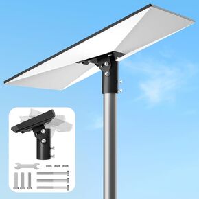 Starlink Pole Mount, Adjustable Angle Starlink Gen 3 Pipe Adapter Mount, Stainless Steel Starlink Roof Wall Mount Compatible with Gen3 V3 Starlink Standard Dish Plate, Accessories for Starlink