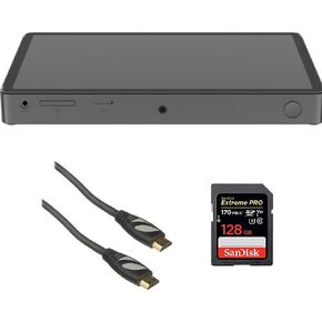 YoloLiv YoloBox Extreme All-in-One Multi-Camera Live Streaming and Switching System Bundle with SanDisk 128GB Memory Card and Pearstone HDMI to HDMI Ethernet Cable