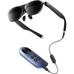 Rokid AR Joy Pack 2 AR Glasses, Smart Glasses Max 2 with Station, 160" Micro-OLED Display, Google Play, Media Streaming, HDCP Support & Cloud Gaming, Console, Android, Windows Compatible
