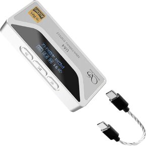 SHANLING UA4 Portable USB DAC/AMP Headphone Amplifier,Support MQA 16X,768kHz DSD512,High Driving Power for Android/iOS/Mac/Windows,dongle Volume Control,3.5/4.4mm up to 237mW@32Ω Output (Blue)
