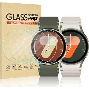 Watbro [3+3Pack] for Samsung Galaxy Watch 6 Classic 43mm Privacy Screen Protector Tempered Glass,2.5D 9H Hardness Ultra-thin for Samsung Galaxy Watch Anti Scratch, Bubble Free Anti-peeping