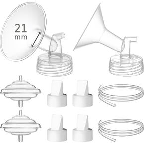 Replacement Pump Parts for Spectra, Flange 19mm Valve Tubing Backflow Protector Compatible w Spectra S2 Spectra S1, Not Original Spectra Pump Replacement Parts