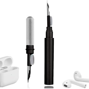 Cleaner Kit for Airpods: Bluetooth Earphone Cleaning Pen,Ideal for Removing Dust from Headphones, Cameras, Mobile Phones and Ipads (Black)
