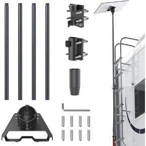 Starlink Satellite Dish Flagpole Mount Kit, Gen 3 Compatible, Black MT17S