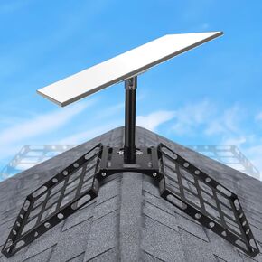 Gen 3 Starlink Roof Ridge Mount, No-Drill Installation Starlink Pivot Mount with Gen 3 Pipe Adapter