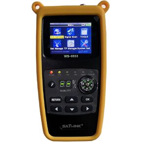 WS-6933 DVB-S/S2 FTA C&KU Band Satellite Meter Finder 2.4 inch LCD with Compass