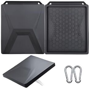 Starlink Mini Protective Cover, Silicone Protective Shell Case for Starlink Mini Dish Accessories, Shockproof, Scratch-Resistant & Dustproof Cover, Fits 12.13 x 10.63 Inches, Black
