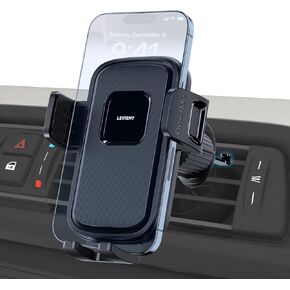 LEVIENY【2025 Latest Evolution【Newly Developed Metal Hooks】 car Phone Holder Car Mount, Easy to Install, Free to Adjust Smartphone Stand Car Smartphone Stand【Black】