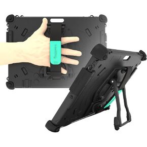 MobileDemand Full-Body Kickstand Rugged Case for Surface Pro 9, 10, 11 - Heavy Duty Case with Briefcase Handle - Shock Absorbing Protection