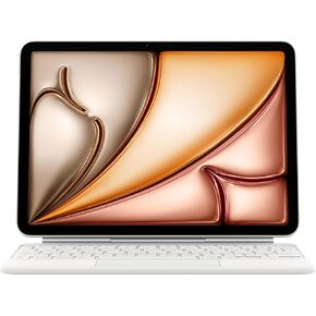 لوحة مفاتيح Apple Magic: لوحة المفاتيح وحالة iPad Air 11 بوصة (M2 و M3) و iPad Air (الجيل الرابع والخامس) ، اللغة الإنجليزية الأمريكية-أبيض