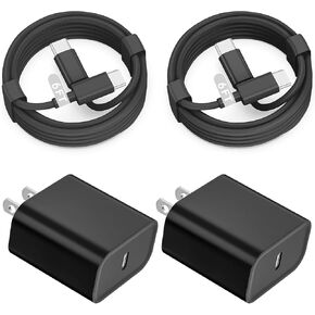Fast iPad Charger,iPad Charger Fast Charging 2Pack Wall Chargers Plug Adapter and Type C USB C to C Cable Cord 6ft Type C to C for iPad Pro 12.9, iPad Pro 11 inch,iPad Air 5th/4th,iPad Mini 6,iPad 10