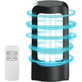 SANSI Upgrade UV Light Sanitizer with Remote Control Timer, 99.9% UVC Lamp 254nm Wavelength, 27W Ultraviolet Light Portable for Bedroom Hotel Kitchen Bathroom Cleaning- Ozone Free