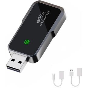 Wireless Adapter for CarPlay & Android Auto 2-in-1 2025 Upgrade, Fast & Stable, Plug & Play, Converts Wired to Wireless, Compatible with iOS 10+/Android 11+ & 2015+ Factory Cars