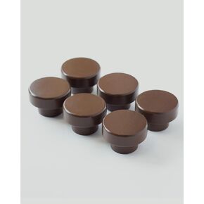 Elegant Wooden Knobs for Dresser Drawers (Pack of 6) - Premium Quality, Natural Finish, Easy to Install, Perfect for Cabinets, Drawers, Furniture Makeover - for DIY Projects 40mm / 1-9/16" (Mix)