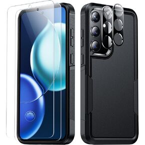 SPIDERCASE for Samsung Galaxy S25 Plus Case, [10 FT Military Grade Drop Protection] [Crystal Clear] [Not-Yellowing] Slim Fit Shockproof Anti-Scratched Rugged Phone Case,Clear