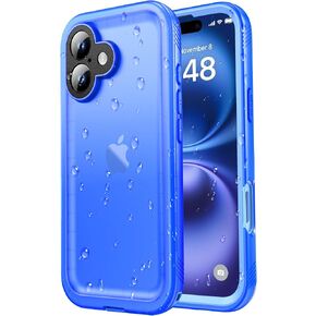 SPORTLINK Waterproof Case for iPhone 16 Pro Max, Shockproof Dustproof Built-in Screen Protector, Full Body Sealed Heavy Duty Protective Cover for iPhone 16 Pro Max 6.9 Inches Black