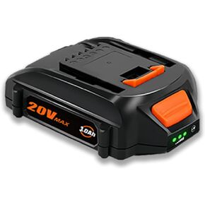 2Pack WA3525 Battery Replacement for Worx Battery 20V Power Share WA3525 WA3520 WA3575 WA3578 WA3012 for Worx 20V and 40V (2X20V) Cordless Tools (for Worx 20V Battery WA3525 3.0AH (2Pack))