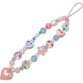 Phone Charms Cute Cherry Butterfly Cell Phone Lanyard Strap Wrist Strap for Bag Airpods Camera Pendants Decor