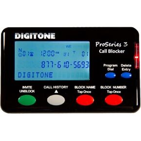 Digitone ProSeries 3 Call Blocker Automatic SPAM Blocking for Landline Phones - Easy Setup One Button Blocking of RoboCalls
