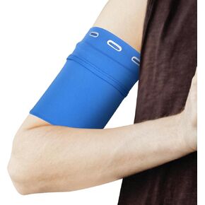 PATIKIL Universal Running Armband Sleeve 7"x4", Cell Phone Arm Bands Sleeve with Zipper Pocket for Key Earphones Credit Cards Sports Gym Workouts Exercise (S, Black)