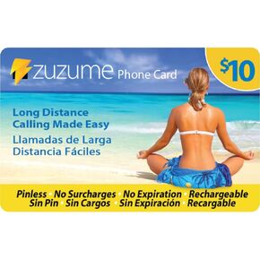 Up to 344 Minutes Domestic and International Calling Card | PINless, No Expiration, No Hidden Surcharges Prepaid Phone Long Distance Calling Cards | 10 USD
