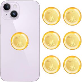 Cell Phone Blockers Equipment Stickers-Map [6 Pcs] Devices Accessories for Mobile/Phones/Laptops/Computers Gold