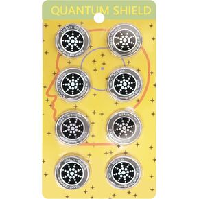 8 Pieces of Cell Phone Protection Neutralizers Stickers, Blockers Equipment Stickers for All Phones Tablets Laptops Computer WiFi All Devices Gold 11