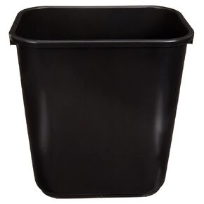 Amazon Basics 10 Gallon Commercial Office Wastebasket, Blue, w/ Recycle Logo, 2-pack (Previously AmazonCommercial brand)