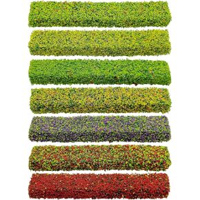 Woohome 312 PCS Static Grass Tuft Yellow Model Grass Tufts Terrain Model Kit Static Scenery Model Miniature Shrubs Bushes for Train Landscape Railway Artificial Grass Modeling