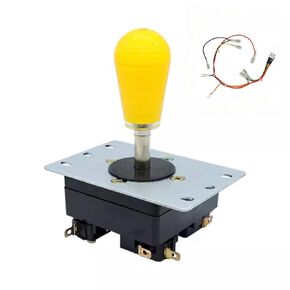 Original Korean CROWN 309 FJ Helpme Joystick Fighting Rocker With 8 Pin Micro Switch for Jamma PC Arcade Game Tekken 7 PS3 XBOX (Black)