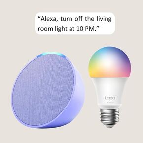 Echo Pop with TP-Link Tapo Smart Color Bulb