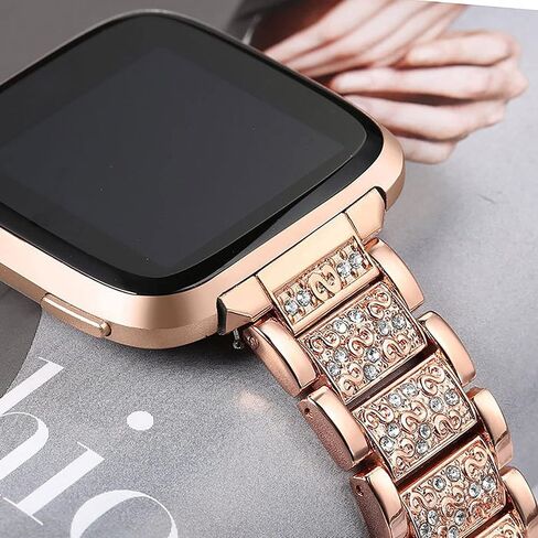 Compatible with EGQINR Smartwatch Bands, Lamshaw 18mm, 20mm, 22mm Women Jewelry Bling Diamond Metal Dressy Adjustable Replacement Strap Compatible for EGQINR H31, H38, H52, T90, T32, P103, Watch HT, HT12, P88, T42 in Kuwait