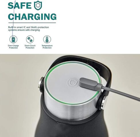 Compatible with Philips GoZero Water Bottle Charger, Magnetic Replacement Charging Compatible for Philips GoZero Smart Water Bottle (2 Pack -Black+White) in Kuwait