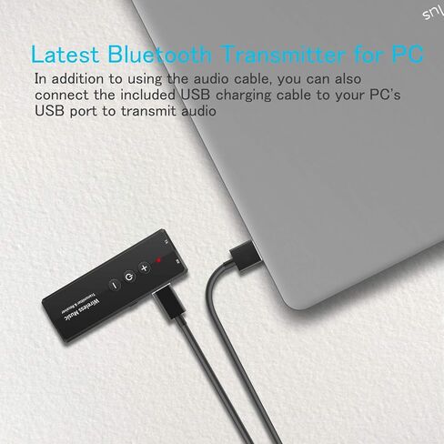 Upgraded Bluetooth 5.3 Transmitter 3-in-1, Portable Wireless Rechargeable Transceiver Adapter for TV PC, Stereo Audio Receiver for Car Speaker System in Kuwait