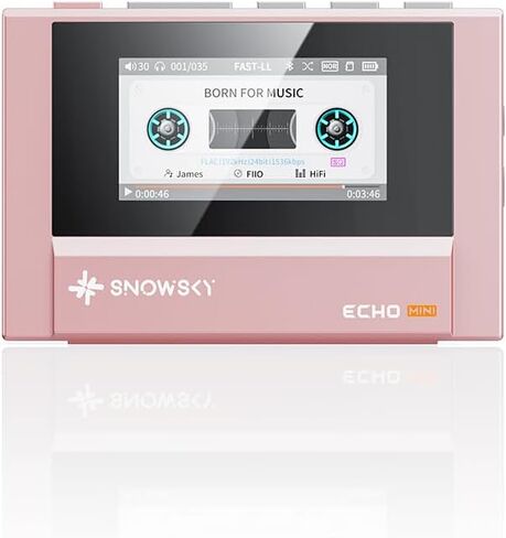 Snowsky/Fiio Echo Mini Hifi Bluetooth MP3 Player ، 15 ساعة تشغيل ، تحكم مستقل في مستوى الصوت مع مخرجات سماعات 3.5 مم/4.4 ملم (Sky Blue) in Kuwait