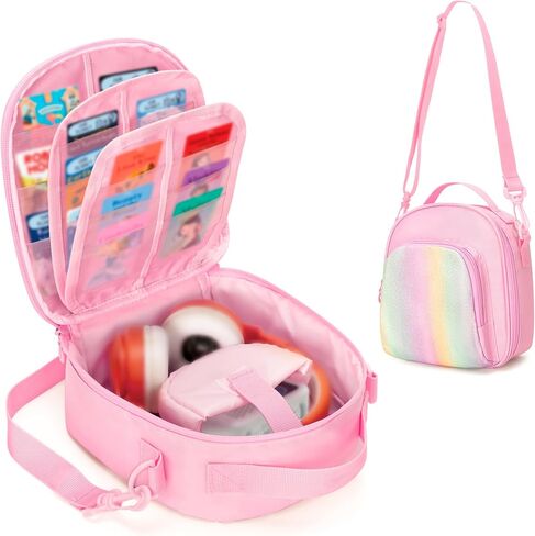 Graoso Carrying Case متوافق مع Yoto Mini (2024 Edition) ، حامل البطاقة يصل إلى 30 بطاقة ، حقيبة تخزين السفر لمشغل الموسيقى الصوتية وملحقات سماعات الرأس ، Blue (حقيبة فقط) in Kuwait
