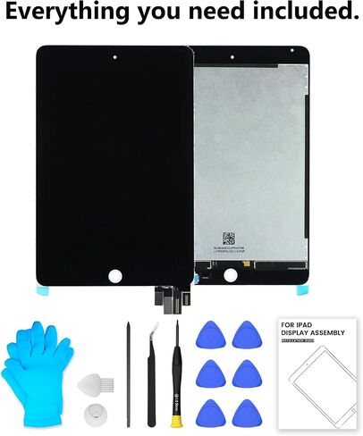 LHM for iPad mini 5 Generation (2019) 7.9" LCD Screen Replacement Display Touch Glass Digitizer Assembly LED Backlit LCD Panel (Model: A2133 A2125 A2126 A2124) with Repair Kits (White) in Kuwait