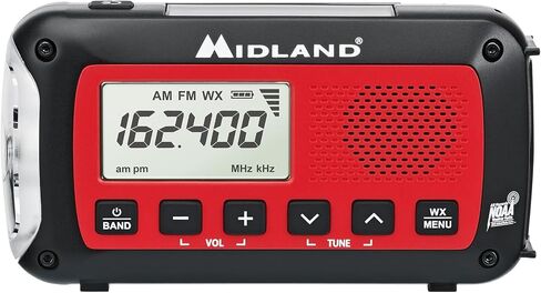 Midland® - ER10VP Weather Radio with Flashlight & Emergency Alert - AM/FM Radio - Compact and Easy to Carry - SOS Strobe Signal and Headphone Jack in Saudi Arabia