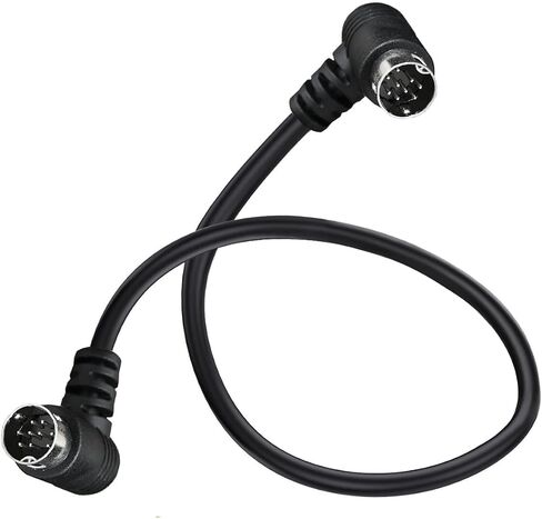 الزاوية اليمنى S-Video mini din 9-pin ذكر إلى كابل الصوت/الفيديو الذكور ، مزدوج 90 درجة ، للتلفزيون ، المتلقي ، الشاشة ، العرض (3 أمتار) in Kuwait