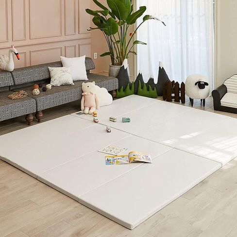 ALZIP MAT Eco Color Folder Urban, Folding Baby Play Mat Eco-Friendly Non-Toxic Non-Slip Reversible Waterproof (G+ (87x55 inch), Grey) in Saudi Arabia