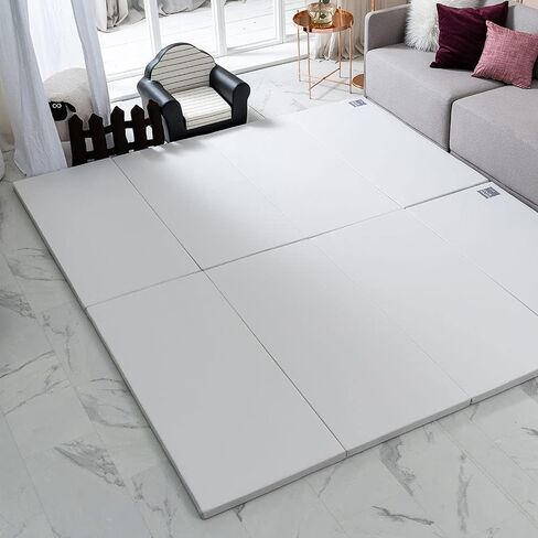 ALZIP MAT Eco Color Folder Urban, Folding Baby Play Mat Eco-Friendly Non-Toxic Non-Slip Reversible Waterproof (G+ (87x55 inch), Grey) in Saudi Arabia