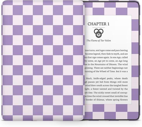 تصميم شطرنج شطرنج على شكل Kindle Colorsoft Skin 2024 ، غلاف الفينيل المتقلب الحد الأدنى ، ملصق ملصق 3M Premium 3M للتغطية السطحية الكاملة (الوردي والوردي الفاتح ، Colorsoft (12th Gen ، 2024)) in Kuwait