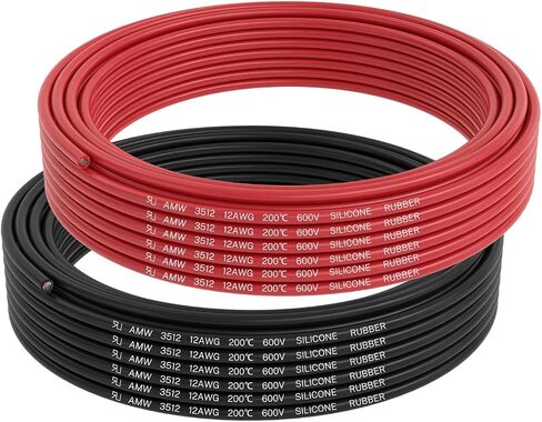FIRMERST 16 Gauge Flexible Silicone Wire 25FT Red and 25FT Black Stranded Tinner Copper Conductor in Saudi Arabia