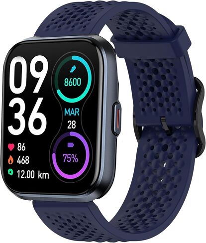 ID208 Plus ، IDW13 ، IDW16 ، IDW17 ، IDW19 ، IDW20 ، IDW21 ، IDW23 ، IDW25 ، IDW26 Smartwatch Fands ، Lamshaw 22mm Sport STRAP Watchband CONFICE SMART SMATHES in Kuwait