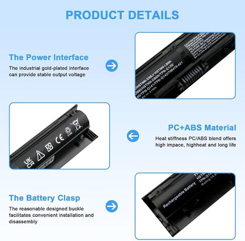 New 41.6Wh Battery 919700-850 JC03 JC04 Replacement for Hp Laptop 15-BS 15-BW 17-BS Notebook PC series fits 15-bs015dx 15-bs212wm 15-bw011dx 17-bs049dx 17-bs067cl 17-bs011dx Spare 919701-850 TPN-W129 in Saudi Arabia