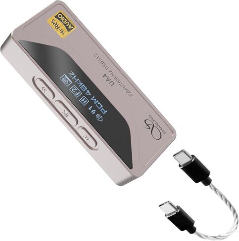 SHANLING UA4 Portable USB DAC/AMP Headphone Amplifier,Support MQA 16X,768kHz DSD512,High Driving Power for Android/iOS/Mac/Windows,dongle Volume Control,3.5/4.4mm up to 237mW@32Ω Output (Blue) in Kuwait